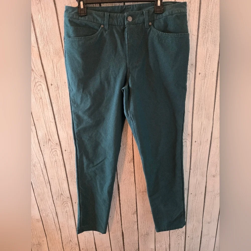 Lululemon Men’s ABC Slim Pant Dark Green Stretch Casual Pants Size 33